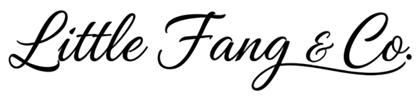 Schwarzer kursiv Schriftzug: Little Fang & Co